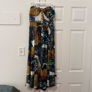 DKNY Colorful Patterned Maxi Dress